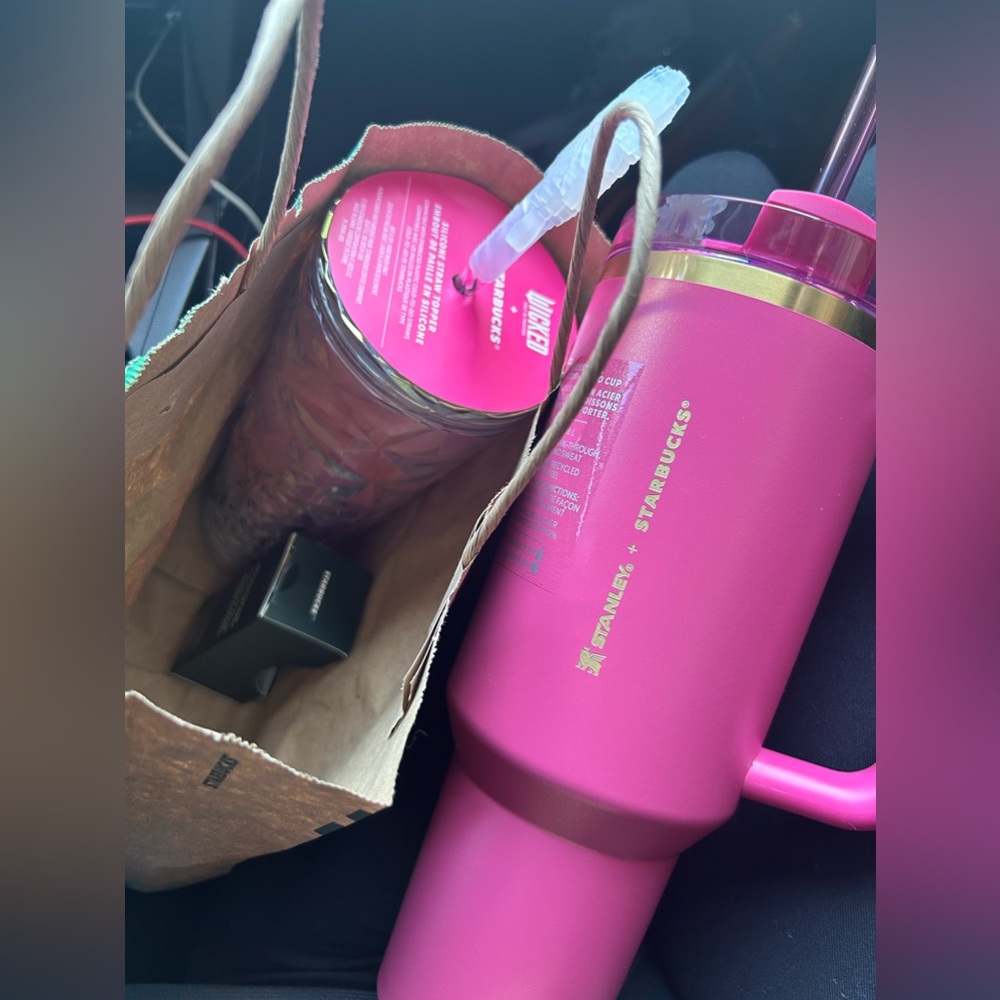 Starbucks X Stanley, Pink and Gold 40oz.